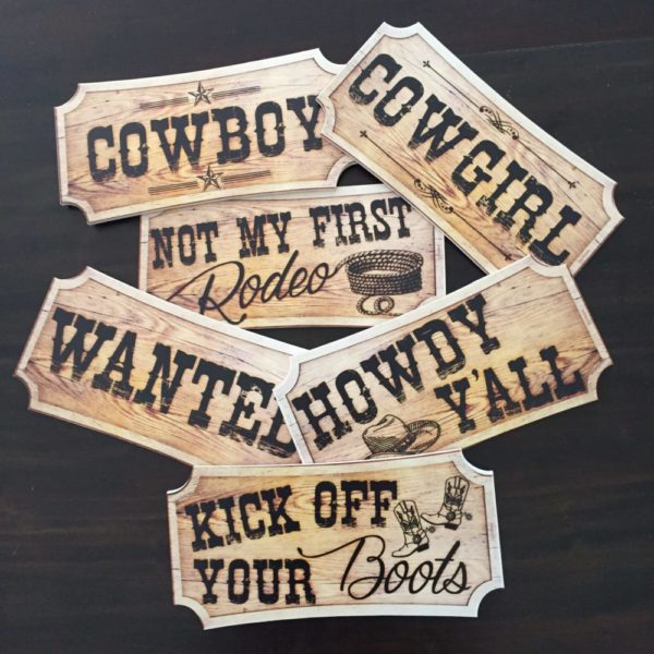 Photo Booth Props - Wild West