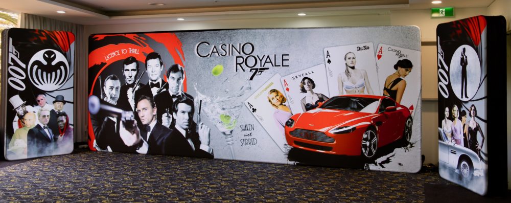 James Bond Casino Royale LED Backdrop Set
